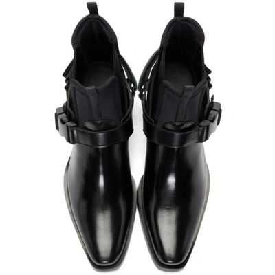 Shop Prada Black Cowboy Combo Boots