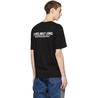 Shop Helmut Lang Black London Taxi Print T-shirt
