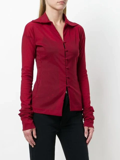 Pre-owned Romeo Gigli Vintage Elongated Sleeves Shirt In Red