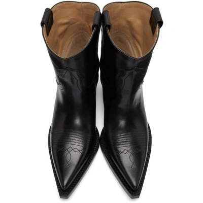 Shop Maison Margiela Black Cowboy Boots In T8013 Black