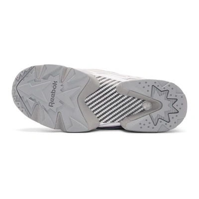 Shop Vetements Grey Reebok Edition Reflective Instapump Fury Sneakers In Grey/reflec