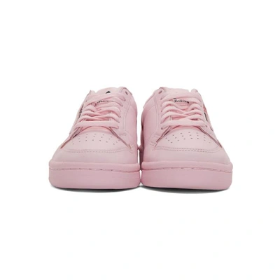 Shop Adidas Originals Pink Continental 80 Sneakers In Clear Pink