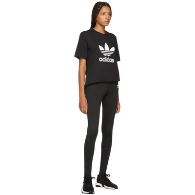 Shop Adidas Originals Black Sc Stirrup Leggings