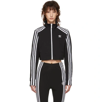Adidas Originals Black Cropped Track Jacket | ModeSens