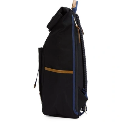 Shop Master-piece Co Black Foldover Link Backpack