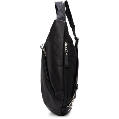 Shop Master-piece Co Black Leather Wispy Backpack