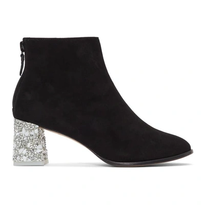 Shop Sophia Webster Black Stella Ankle Boots In Blk/wht Cry