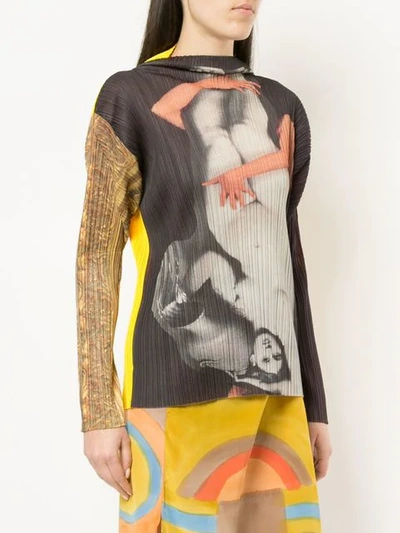 Pre-owned Issey Miyake Yasumasa Morimura Series Blouse In Multicolour