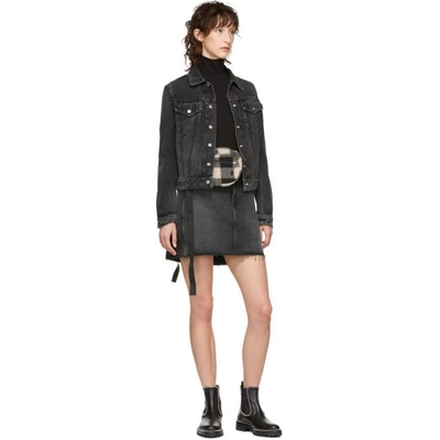 Shop Rag & Bone Rag And Bone Black Moss Miniskirt In Asa