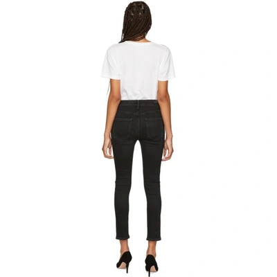 Shop Citizens Of Humanity Black Rocket Crop High-rise Skinny Jeans In Siren