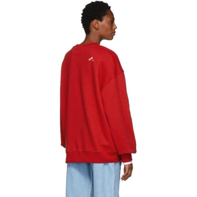 Shop Ader Error Red Basic Sweatshirt