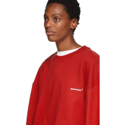 Shop Ader Error Red Basic Sweatshirt