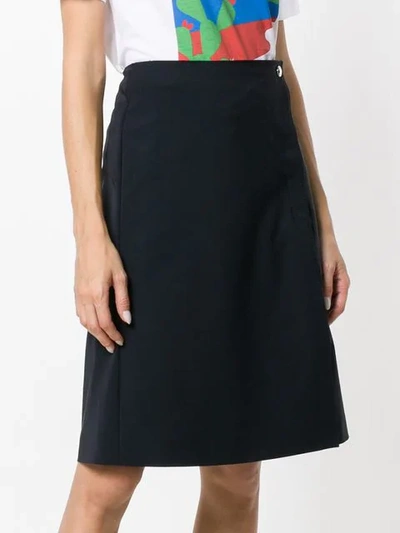 Shop Prada Vintage Short Envelope Skirt - Black