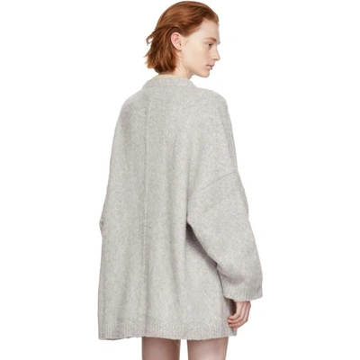 Shop Chloé Chloe Grey Cosy Cardigan In 043 Grey