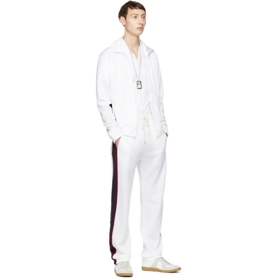 Shop Band Of Outsiders White Logo Track Jacket In 9000.asp.wh