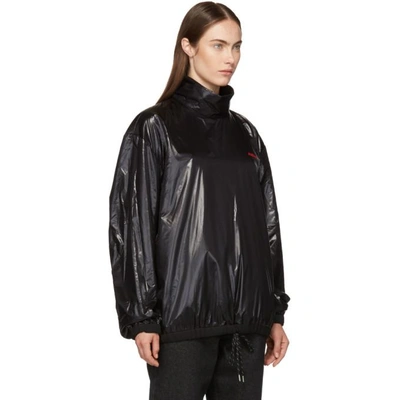 Shop Ambush Black Nylon Pullover Jacket