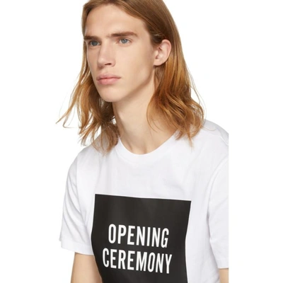 Shop Opening Ceremony White Logo T-shirt In 100 White