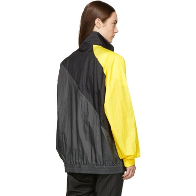 Shop Ambush Black And Yellow Track Jacket
