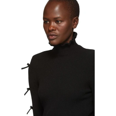 Shop Shushu-tong Shushu/tong Black Bows Turtleneck