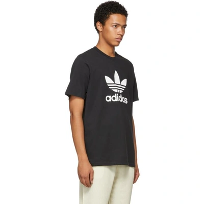 Shop Adidas Originals Black Trefoil T-shirt