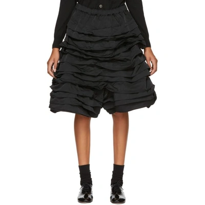 Shop Comme Des Garçons Comme Des Garçons Comme Des Garcons Comme Des Garcons Black Layered Ruffled Shorts In 1 Black