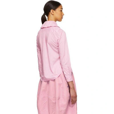 Shop Comme Des Garçons Comme Des Garçons Comme Des Garcons Comme Des Garcons Pink Round Collar Shirt In 2 Pink