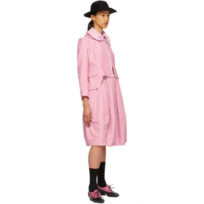 Shop Comme Des Garçons Comme Des Garçons Comme Des Garcons Comme Des Garcons Pink Round Collar Shirt In 2 Pink