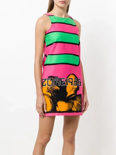 Pre-owned Stephen Sprouse Vintage 1988 Hardcore Dress In Pink