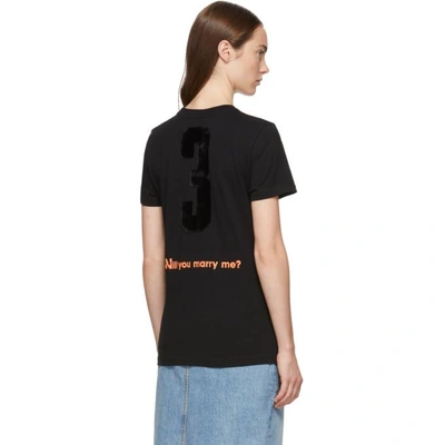 Shop Off-white Black Modern Obstacles T-shirt In Black/orang