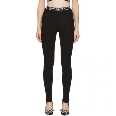 Shop Off-white Black Cannette Simple Leggings