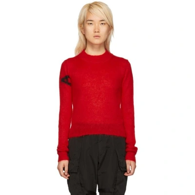 Shop Alyx 1017  9sm Red Mohair Judy Sweater In 033 Red