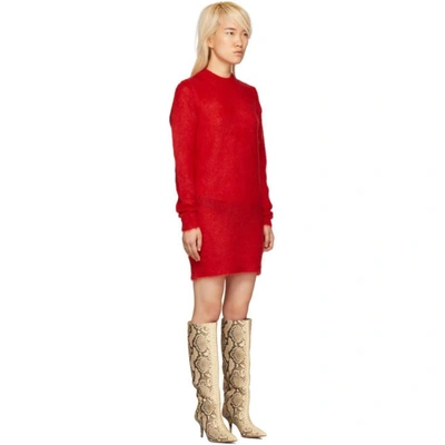 Shop Alyx 1017  9sm Red Mohair Stevie Dress In 033 Red