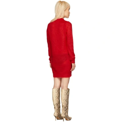 Shop Alyx 1017  9sm Red Mohair Stevie Dress In 033 Red