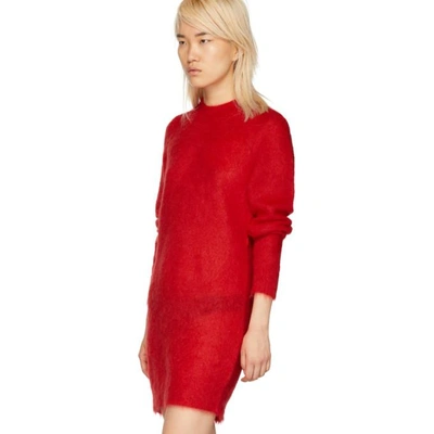 Shop Alyx 1017  9sm Red Mohair Stevie Dress In 033 Red