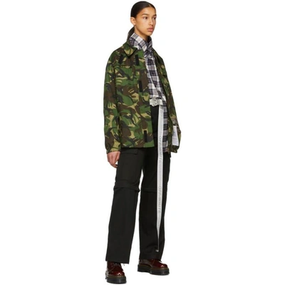 Shop Martine Rose Green Camo Jacket