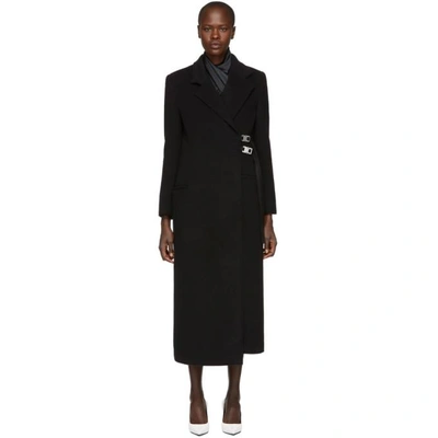 Shop Alyx 1017  9sm Black Wool Statesman Coat In 001 Black