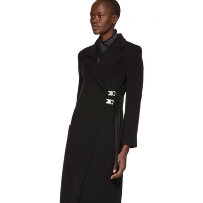 Shop Alyx 1017  9sm Black Wool Statesman Coat In 001 Black