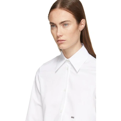 Shop Off-white White Cropped Shirt