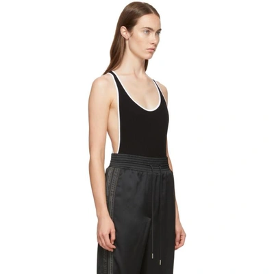 Shop Off-white Black Cannette Cross Bodysuit