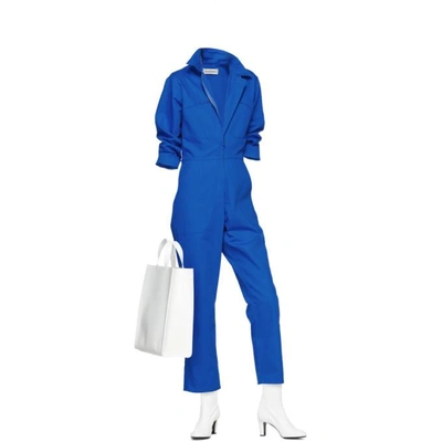 Shop A_plan_application A-plan-application Blue Directoire Jumpsuit