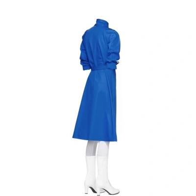 Shop A_plan_application A-plan-application Blue Directoire Wrap Dress