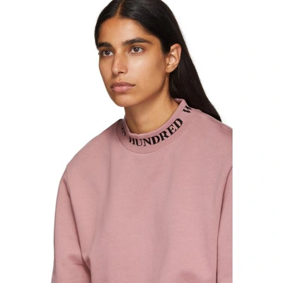 Shop Won Hundred Pink Unisex Seattle Sweatshirt In 2512 Nostal
