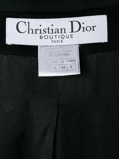 Pre-owned Dior  Cashmere Double-breasted Coat In Black