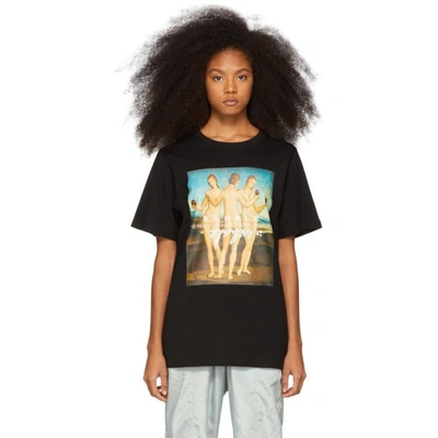 Shop Perks And Mini Black Three Graces T-shirt In Black Blak