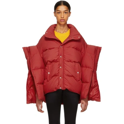 Junya Watanabe Oversized Puffer Jacket In Red | ModeSens
