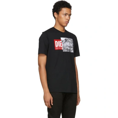 Shop Diesel Black T-just Logo T-shirt In 900 Black