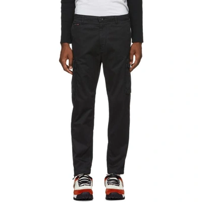 Diesel Black P-madox Cargo Pants In 900 Black