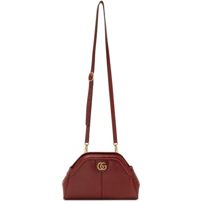 Shop Gucci Red Linea Shoulder Bag