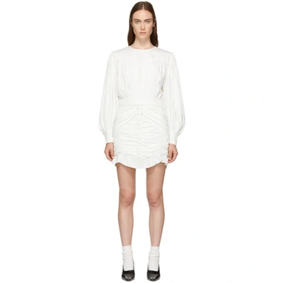 Shop Isabel Marant White Unice Dress In 20wh White