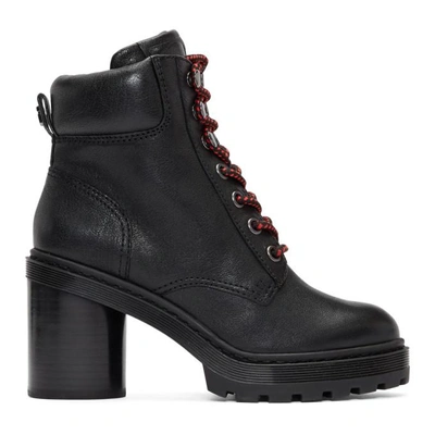 Shop Marc Jacobs Black Crosby Hiking Boots In 001 Black